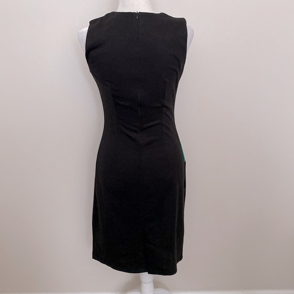 ASDS Elegant Black and Green Sleeveless bodycon Dress - Picture 3 of 7